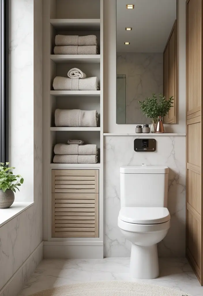 28 Towel Storage Ideas for Bathrooms You’ll Love - 28. Custom Towel Storage Solutions
