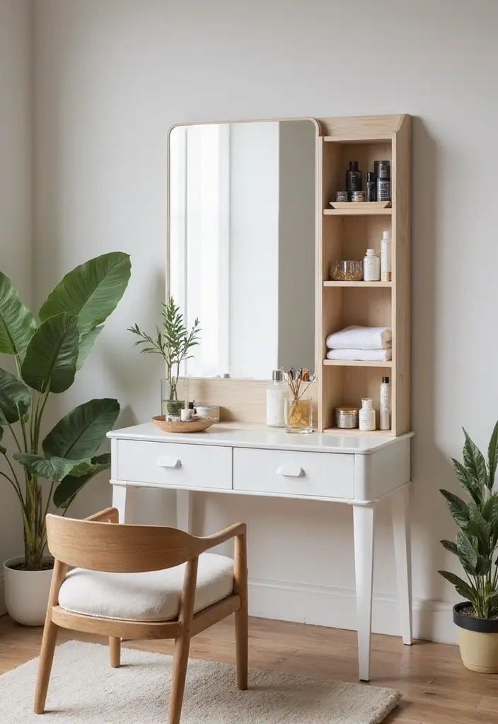 28 Vanity Organization Ideas for a Clean Look - 5. Multi-functional Mirrors with Storage