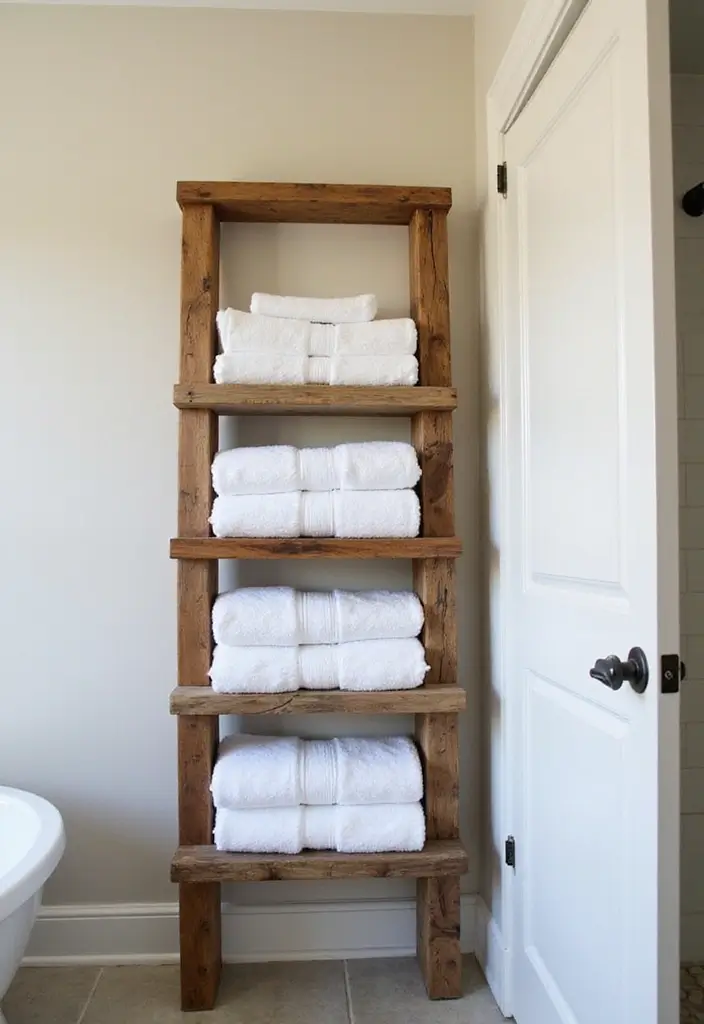 29 Bathroom Vanity Storage Ideas That Add Style - 21. Luxurious Towel Racks