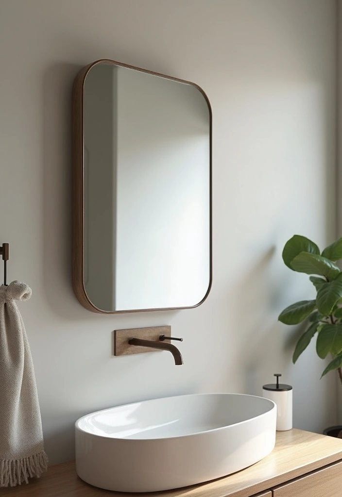 29 Bathroom Vanity Storage Ideas That Add Style - 28. Sustainable Foldable Mirrors