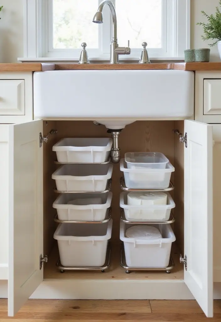 29 Bathroom Vanity Storage Ideas That Add Style - 6. Under-Sink Storage Solutions