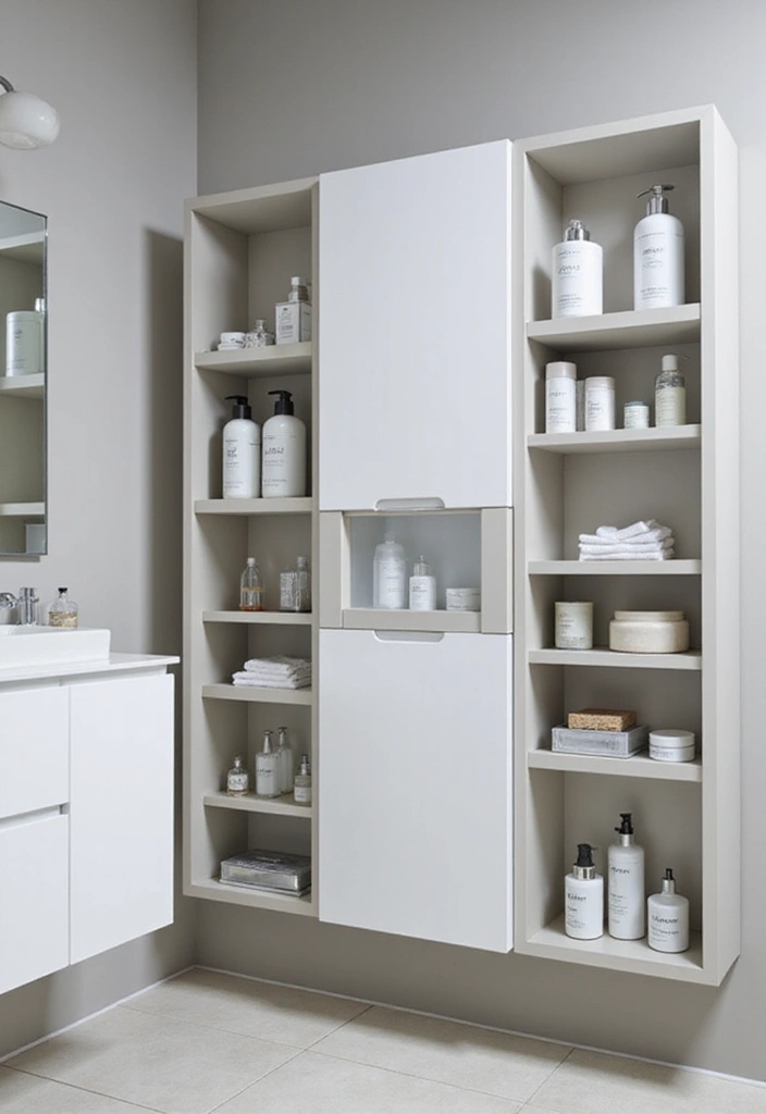 29 Bathroom Vanity Storage Ideas That Add Style - 8. Modular Storage Units