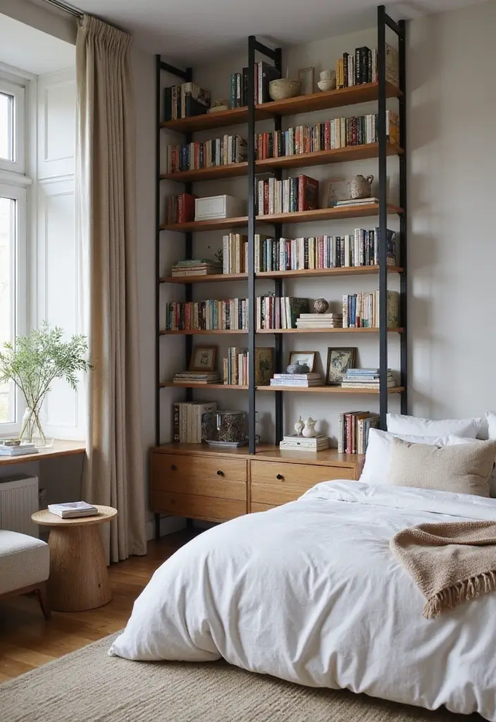 29 Bedroom Organization Ideas You’ll Want to Copy - 11. Utilize Vertical Space