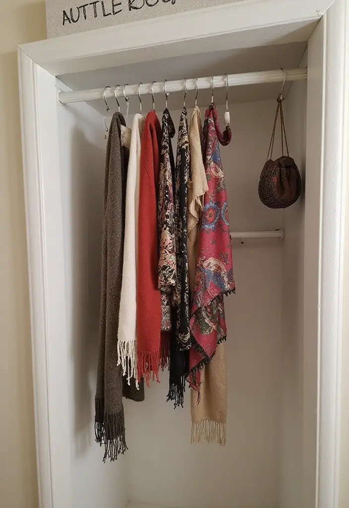 29 Bedroom Organization Ideas You’ll Want to Copy - 19. Install a Tension Rod