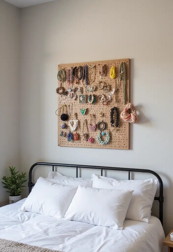 29 Bedroom Organization Ideas You’ll Want to Copy - 9. Incorporate a Pegboard
