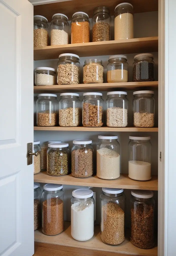 29 Kitchen Organization Cabinet Ideas That Work - 11. Clear Storage Containers
