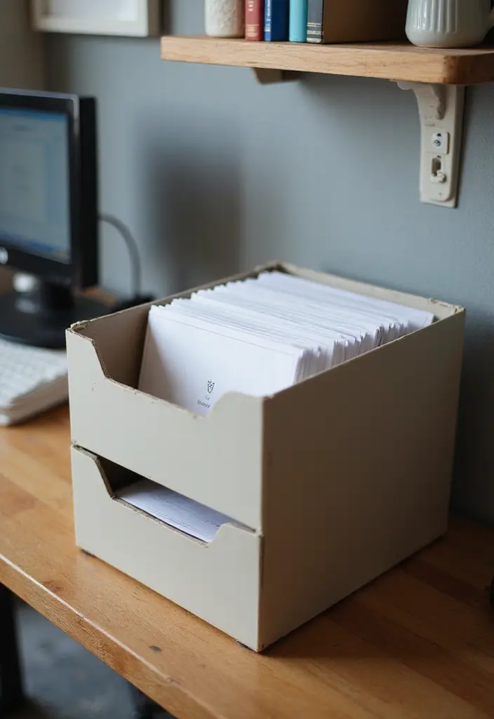 29 Office Desk Organization Ideas That Boost Productivity - 24. Create a System for Incoming Mail