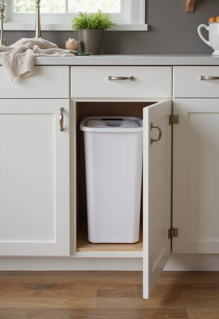 29 Smart Storage Ideas for Every Corner 24 29 Smart Storage Ideas for Every Corner - 24. Hidden Trash Cans