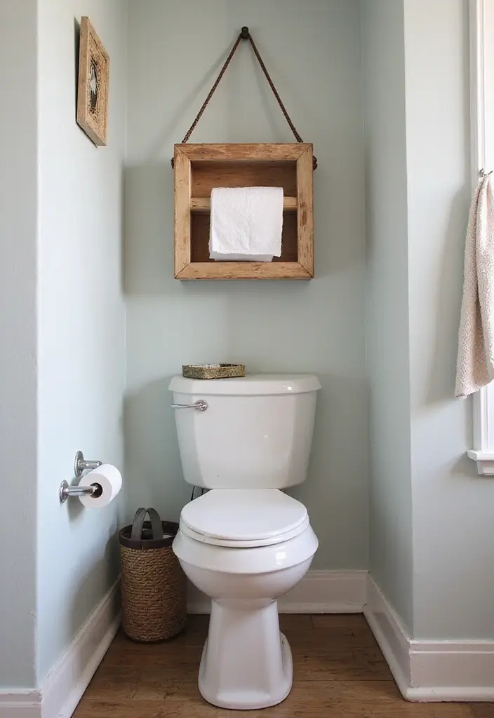 29 Toilet Paper Storage Ideas That Look Clever - 20. Creative DIY Wall Art