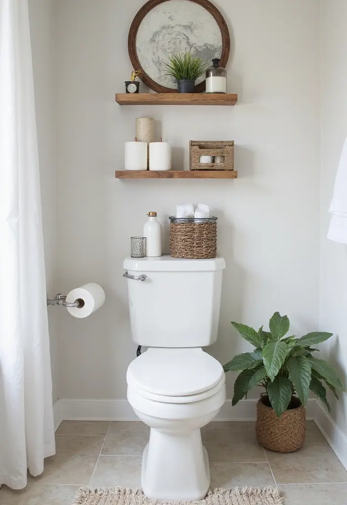 29 Toilet Paper Storage Ideas That Look Clever - 24. Over-the-Toilet Storage