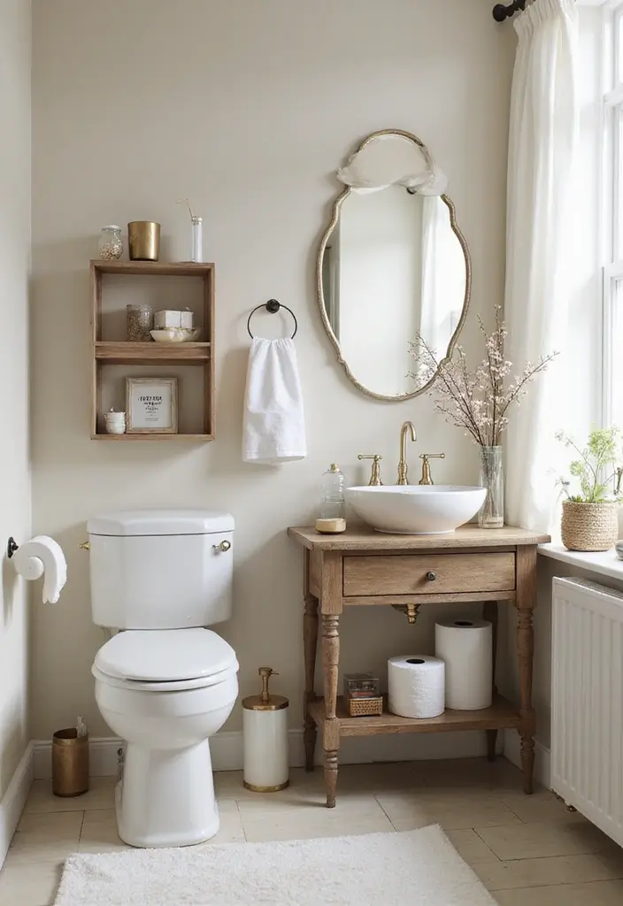 29 Toilet Paper Storage Ideas That Look Clever - 26. Console Tables