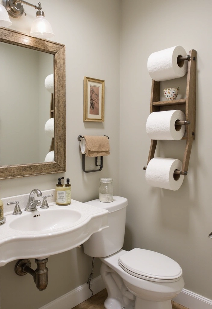 29 Toilet Paper Storage Ideas That Look Clever - 4. Wall-Mounted Storage