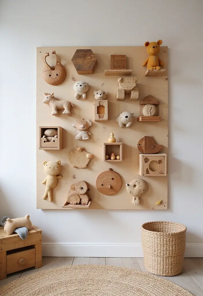 29 Toy Storage Ideas That Keep Kids’ Rooms Tidy - 21. Plywood Toy Wall