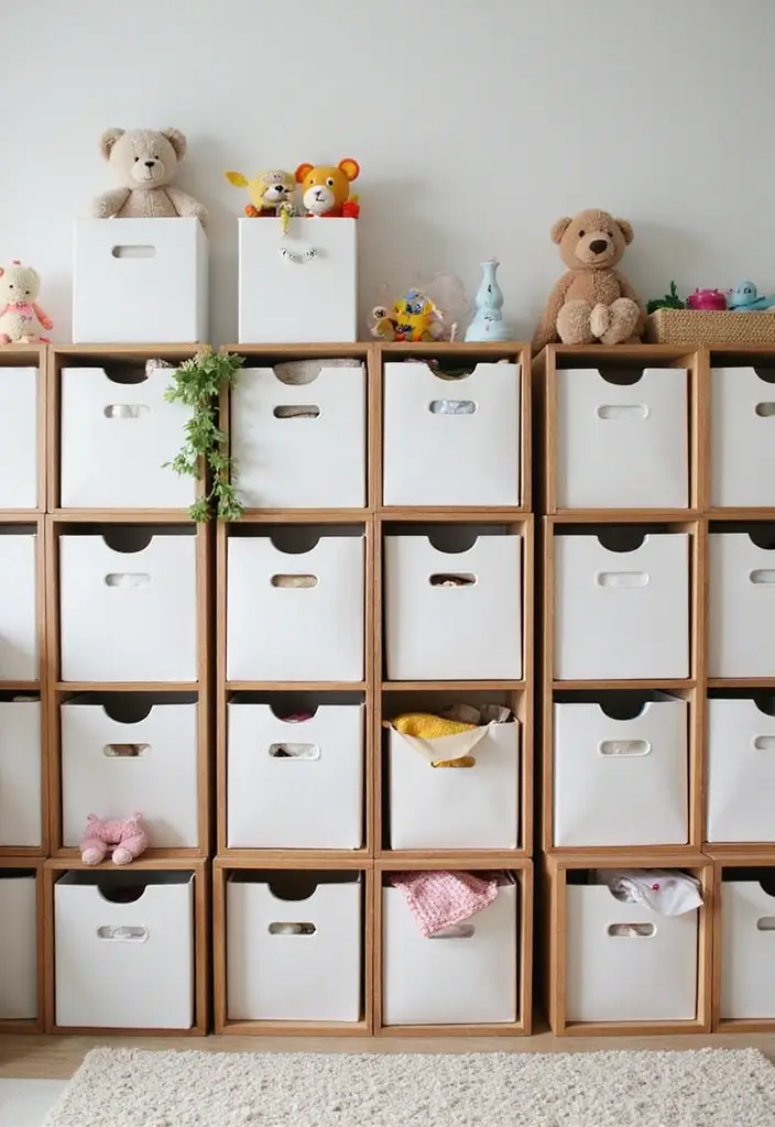 29 Toy Storage Ideas That Keep Kids’ Rooms Tidy - 23. Boxed Storage