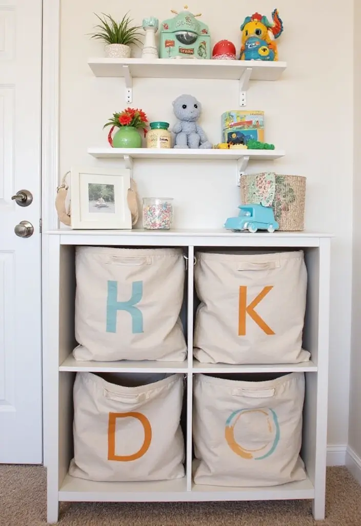 29 Toy Storage Ideas That Keep Kids’ Rooms Tidy - 25. Personalized Storage Solutions