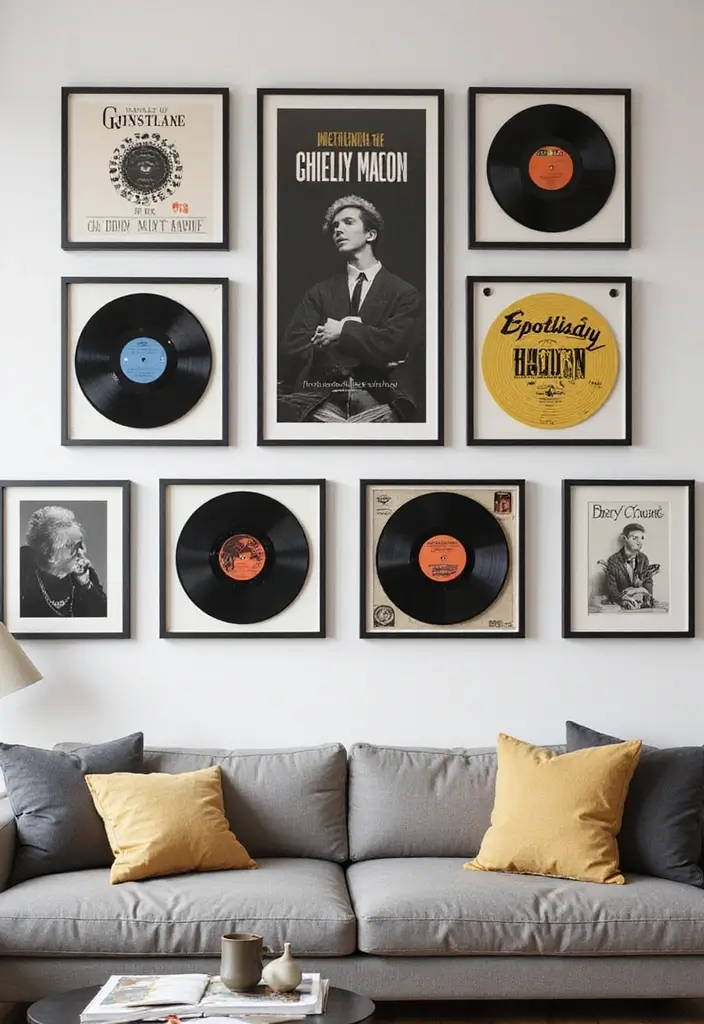 29 Vinyl Storage Ideas for Collectors - 25. Vinyl Record Display Frames