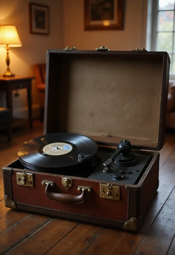 29 Vinyl Storage Ideas for Collectors - 28. Vintage Trunks for Storage