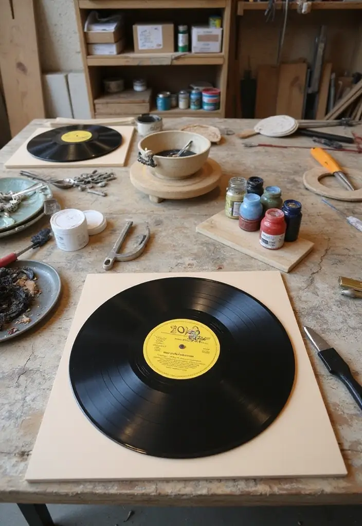 29 Vinyl Storage Ideas for Collectors - 3. DIY Vinyl Record Displays