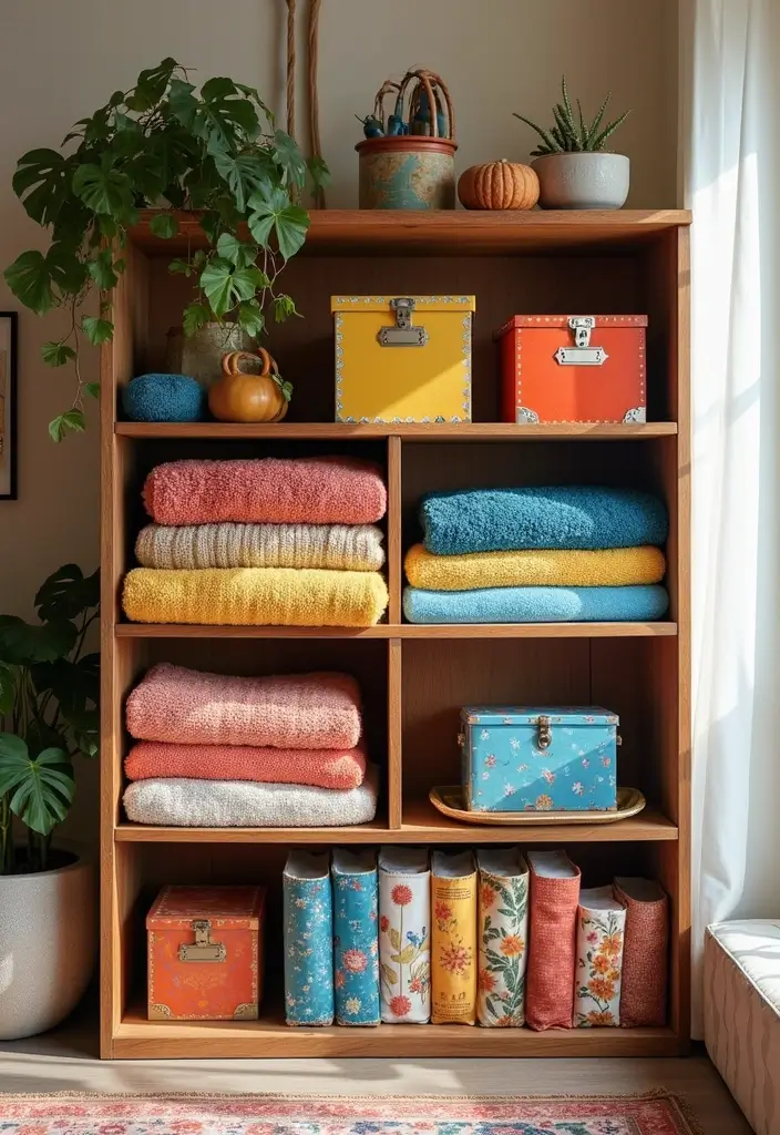 30 Blanket Storage Ideas That Look Stylish 28 30 Blanket Storage Ideas That Look Stylish - 28. Blanket Cubby Shelf