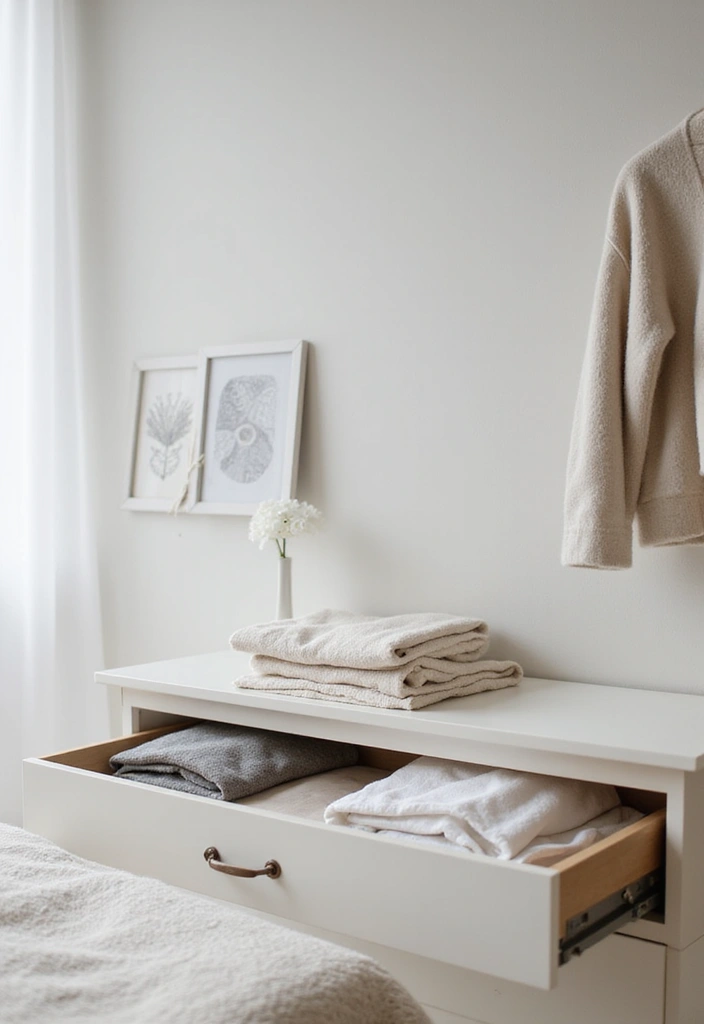 30 Clothes Drawer Organization Ideas That Keep Things Neat - 14. Embrace Minimalism