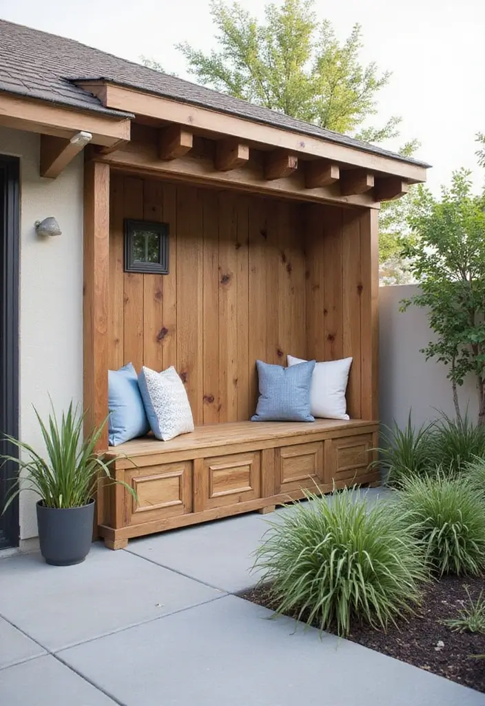 30 Eaves Storage Ideas to Use Hidden Space - 26. Custom Bench Seating