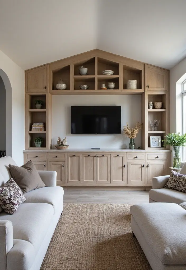 30 Eaves Storage Ideas to Use Hidden Space - 3. Built-In Cabinets