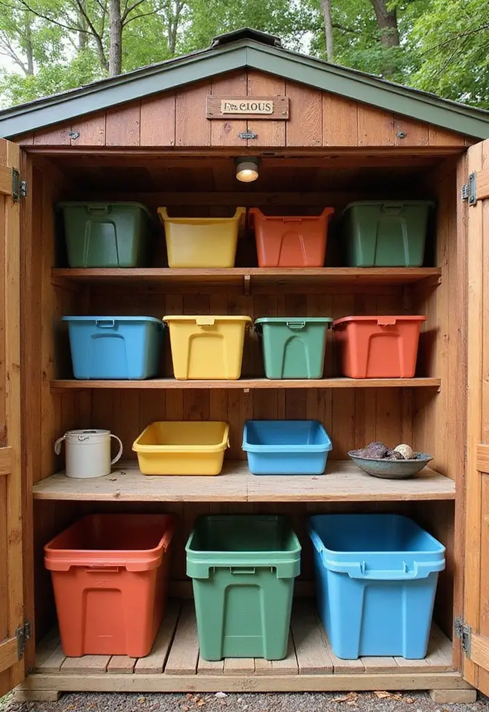 30 Shed Storage Ideas to Organize Your Outdoors 30 30 Shed Storage Ideas to Organize Your Outdoors - 30. Seasonal Transfer Station