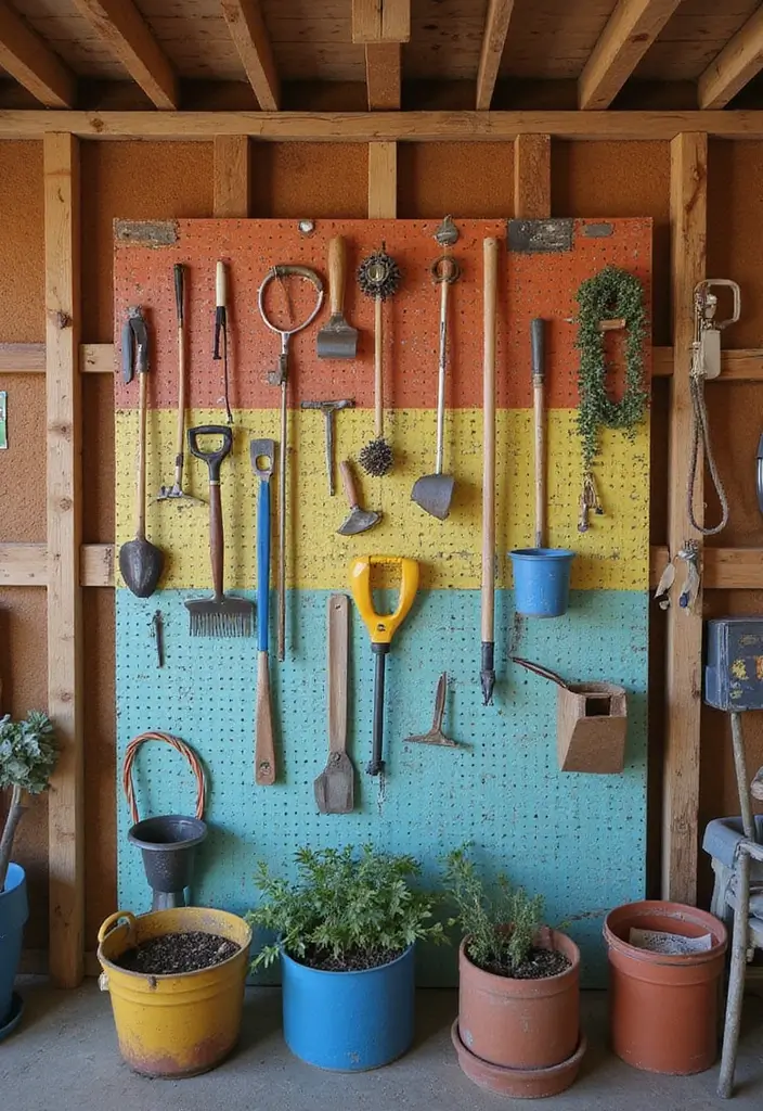 30 Shed Storage Ideas to Organize Your Outdoors 5 30 Shed Storage Ideas to Organize Your Outdoors - 5. Pegboard Panels