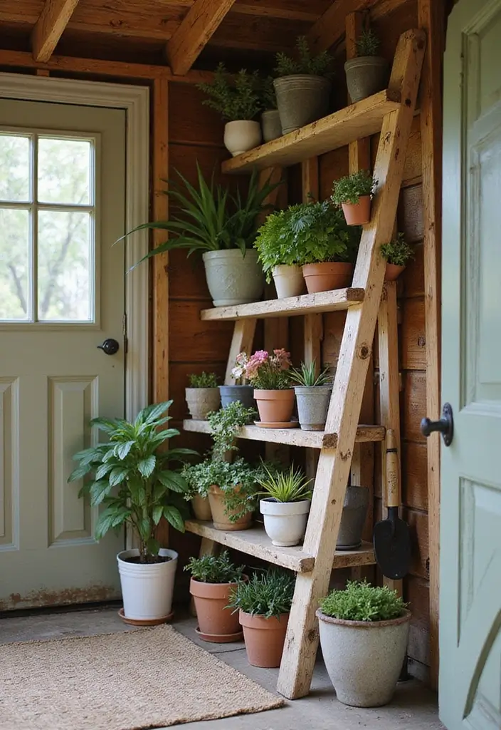 30 Shed Storage Ideas to Organize Your Outdoors 9 30 Shed Storage Ideas to Organize Your Outdoors - 9. Ladder Storage