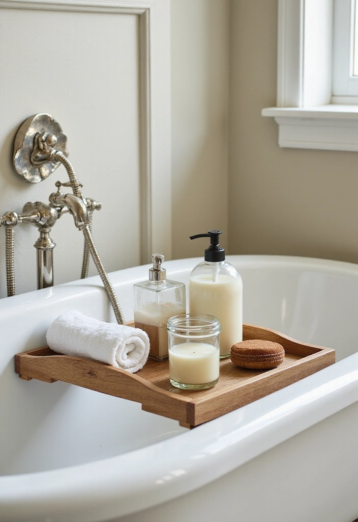 30 Shower Storage Ideas That Keep Things Handy - 17. Multi-Purpose Bath Trays