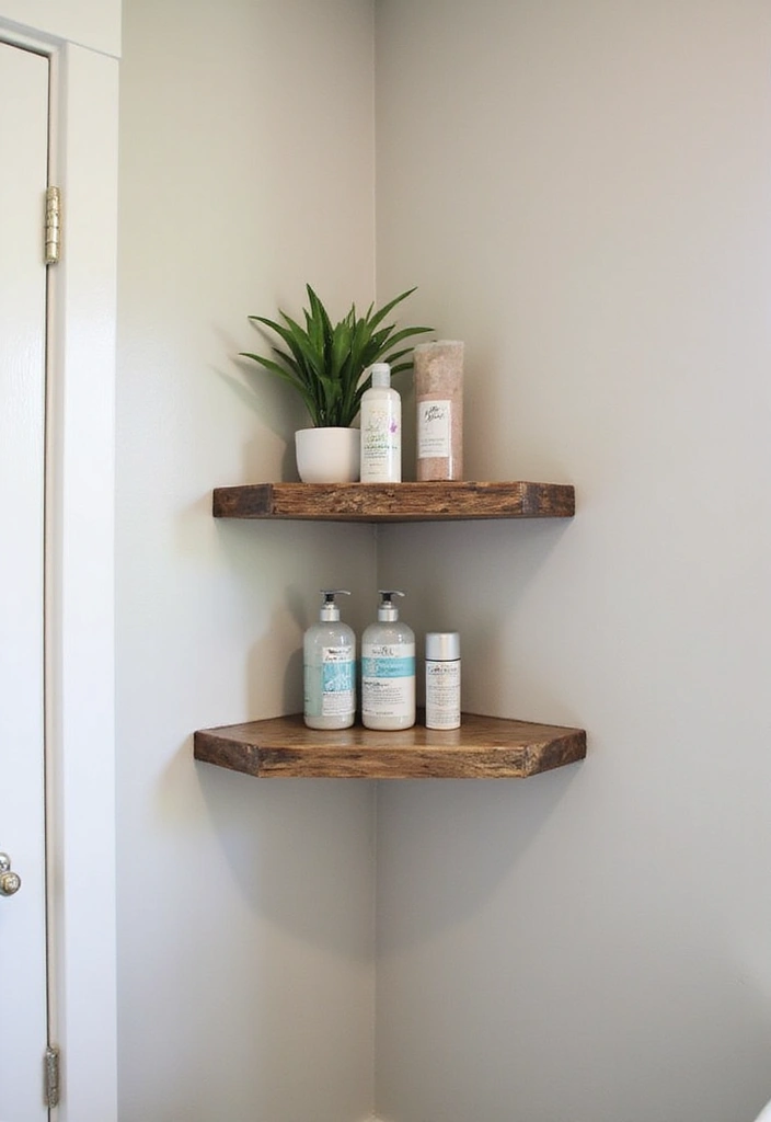 30 Shower Storage Ideas That Keep Things Handy - 5. Corner Shelving Solutions