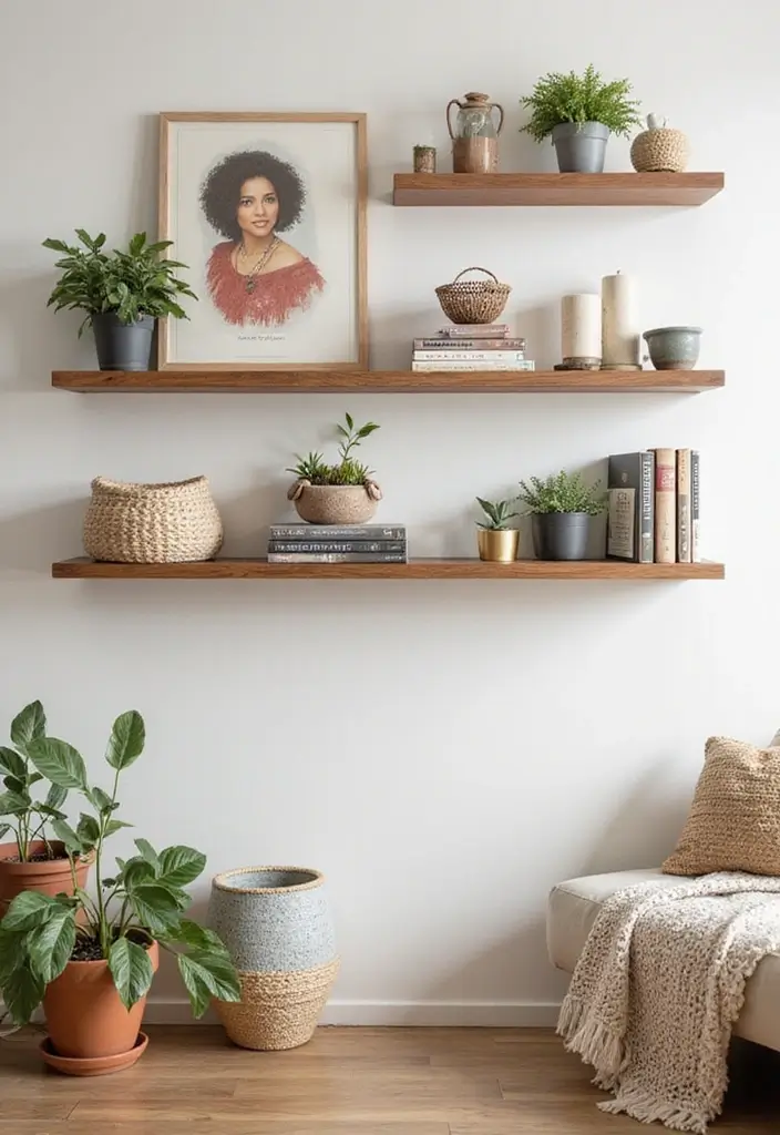 30+ Small Space Storage Hacks You’ll Wish You Knew 1 30+ Small Space Storage Hacks You’ll Wish You Knew - 1. Floating Shelves: The Wall's Best Friend
