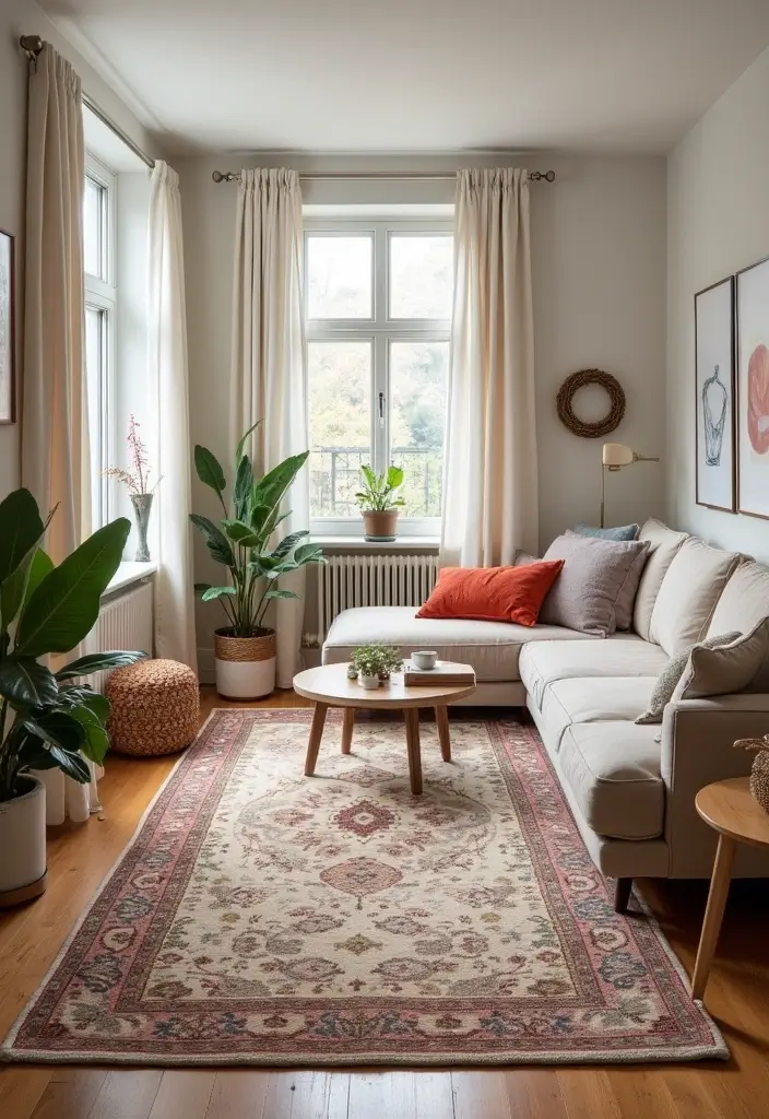 30+ Small Space Storage Hacks You’ll Wish You Knew 23 30+ Small Space Storage Hacks You’ll Wish You Knew - 23. Use Area Rugs: Define Your Space