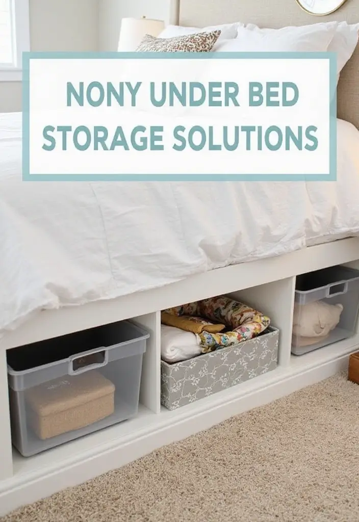 30+ Smart Organization Ideas for Every Room 1 30+ Smart Organization Ideas for Every Room - 1. Under-Bed Storage Solutions