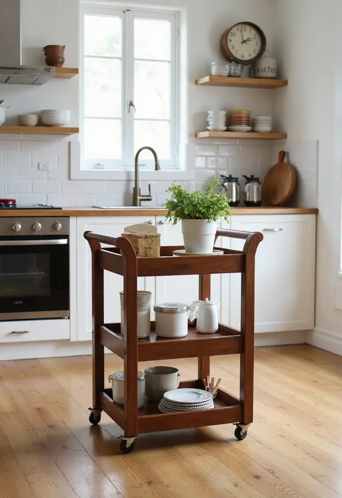 30+ Smart Organization Ideas for Every Room 16 30+ Smart Organization Ideas for Every Room - 16. Use a Rolling Cart for Versatile Storage