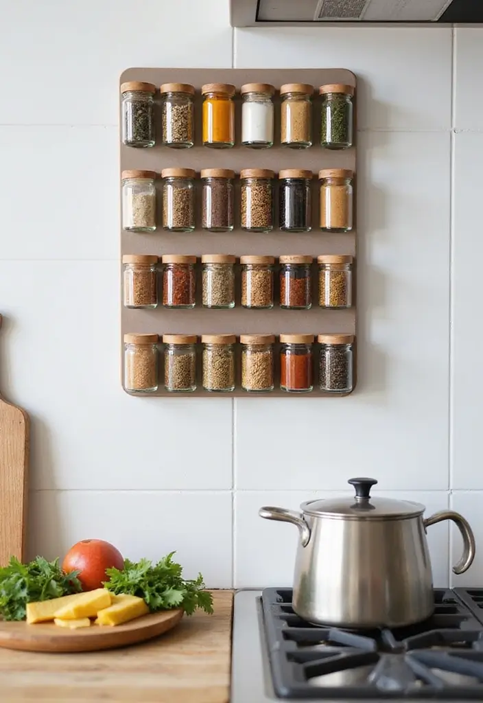 30+ Smart Organization Ideas for Every Room 18 30+ Smart Organization Ideas for Every Room - 18. Magnetic Spice Racks