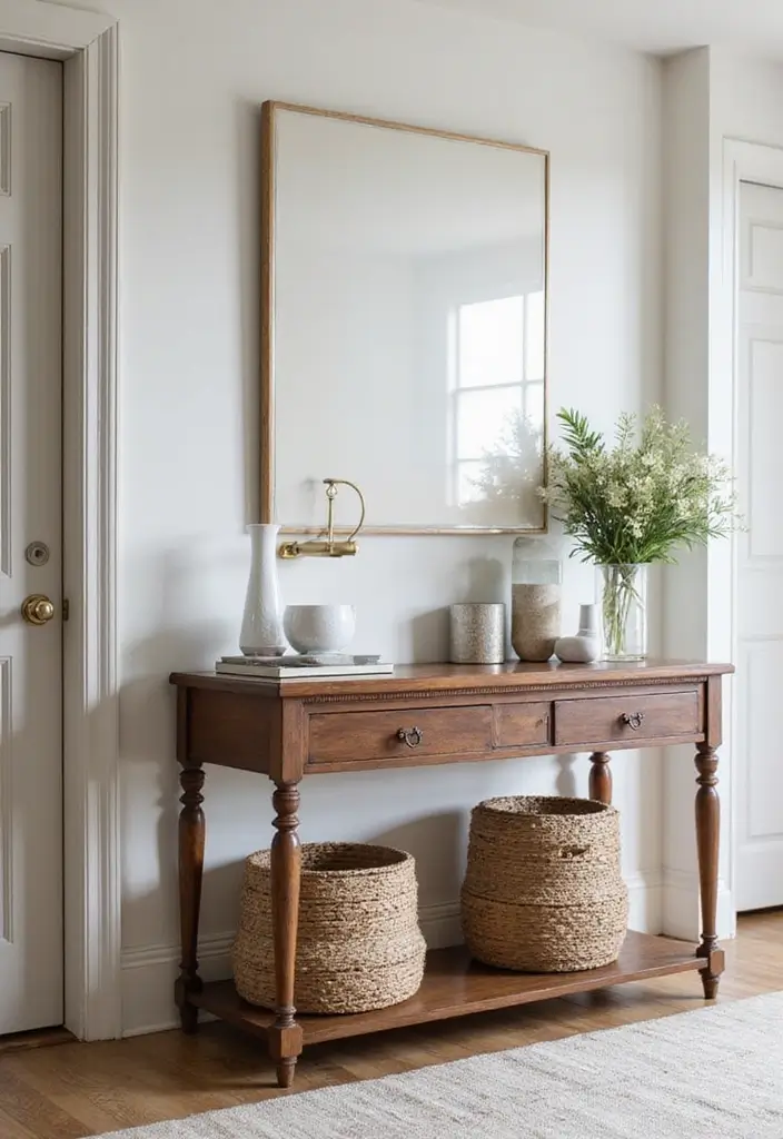 30+ Smart Organization Ideas for Every Room 27 30+ Smart Organization Ideas for Every Room - 27. Use a Console Table for Extra Storage