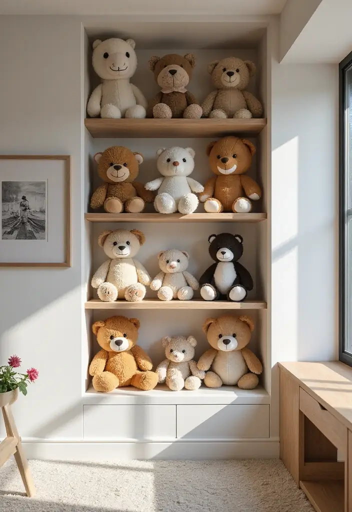 30 Stuffed Animal Storage Ideas Kids Will Love - 18. Stuffed Animal Display Case