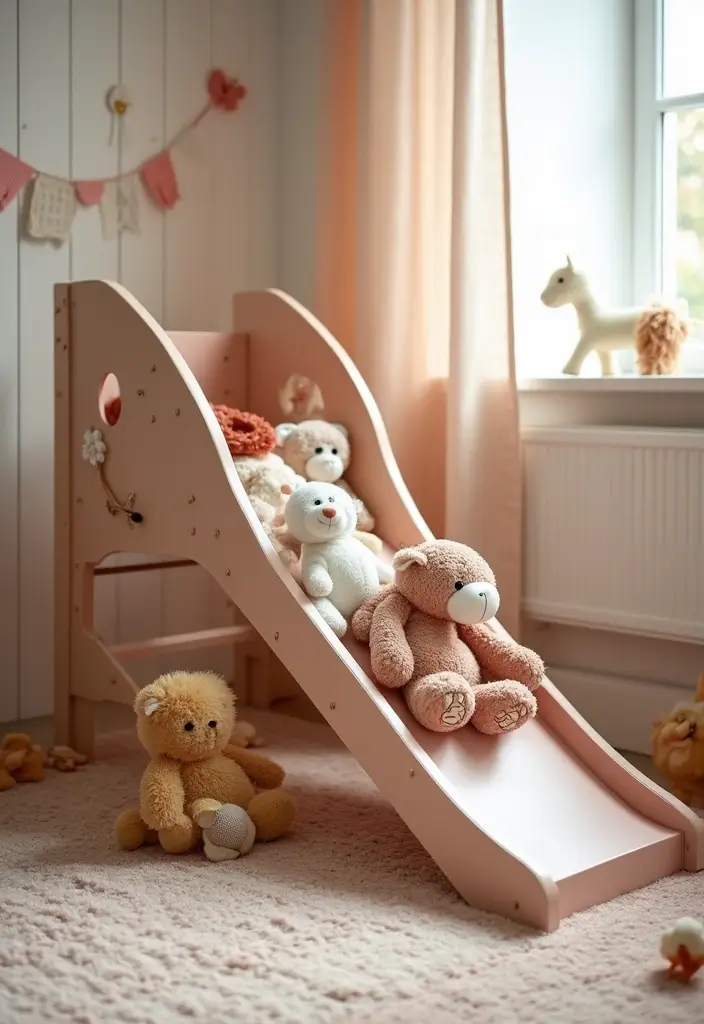 30 Stuffed Animal Storage Ideas Kids Will Love - 24. DIY Stuffed Animal Slides