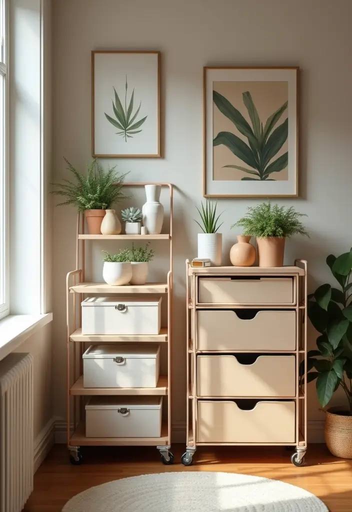 30 Tiny Home Storage Ideas That Maximize Every Corner 28 30 Tiny Home Storage Ideas That Maximize Every Corner - 28. Portable Storage Solutions