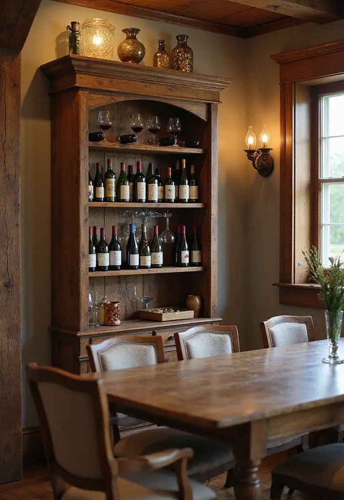30 Wood Storage Ideas That Look Functional and Stylish - 19. Rustic Wood Wine Rack