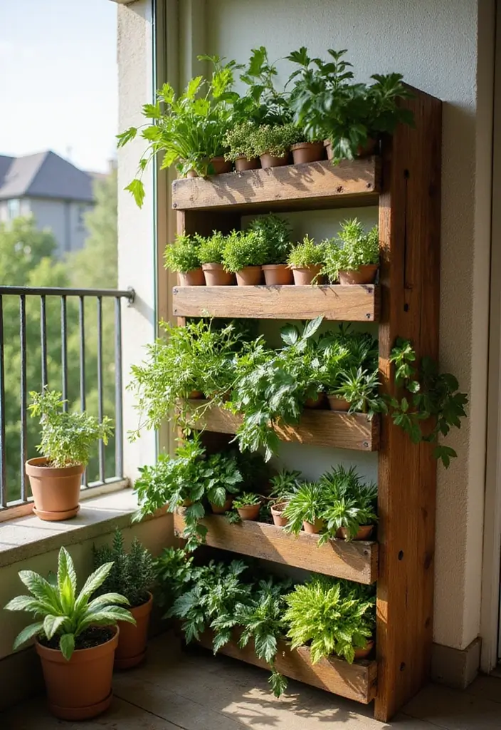 30 Wood Storage Ideas That Look Functional and Stylish - 21. Vertical Wood Planter Storage