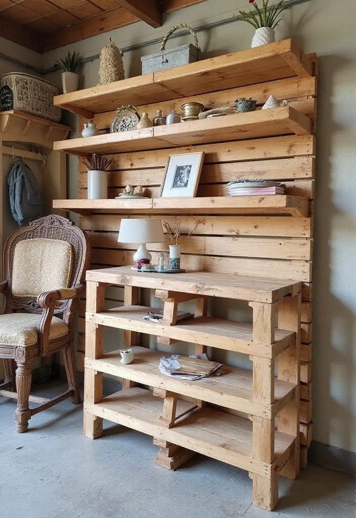30 Wood Storage Ideas That Look Functional and Stylish - 23. DIY Wood Pallet Storage