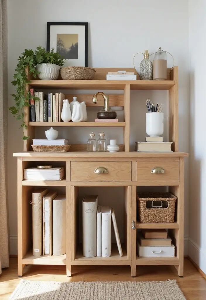 30 Wood Storage Ideas That Look Functional and Stylish - 29. Wood Storage Organizers for Office