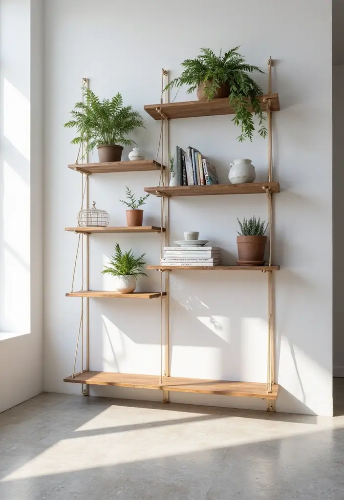 30 Wood Storage Ideas That Look Functional and Stylish - 3. Wall-Mounted Wood Shelves
