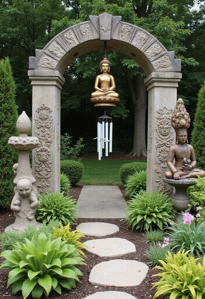 10 Buddha Backyard Ideas for Peaceful Zen Ambience - 10. Buddha-inspired Garden Art