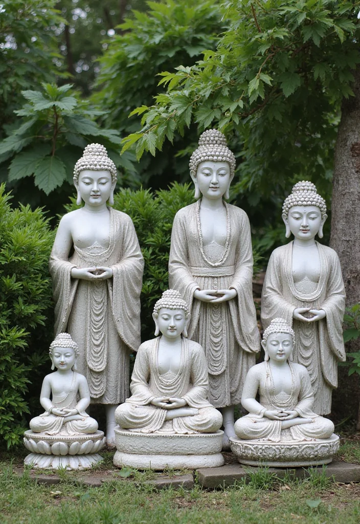 10 Buddha Backyard Ideas for Peaceful Zen Ambience - 3. Buddha Statues and Sculptures