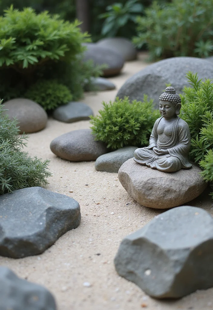 10 Buddha Backyard Ideas for Peaceful Zen Ambience - 5. Rock Gardens