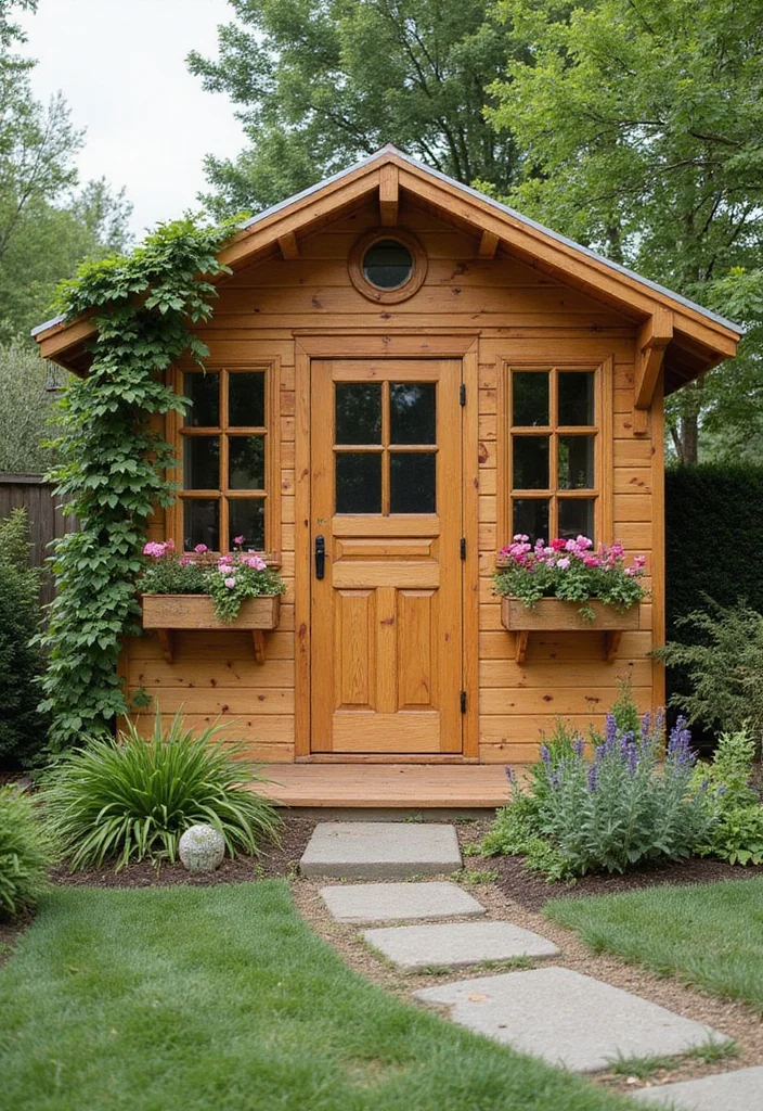 10 Cabin Backyard Ideas for Rustic Outdoor Escape - 10. Charming Garden Shed