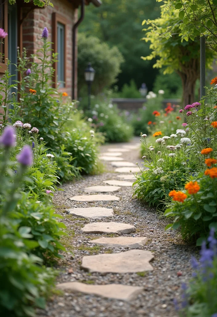 10 Cabin Backyard Ideas for Rustic Outdoor Escape - 2. Nature-Inspired Pathways